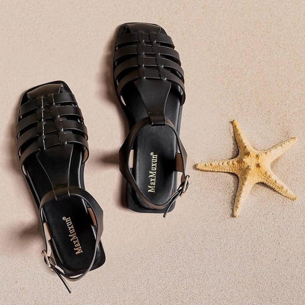 Women's Closed Toe Flat Sandals